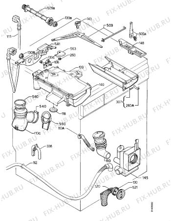 Взрыв-схема стиральной машины Zanussi WDS1092 - Схема узла Hydraulic System 272